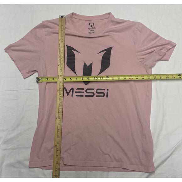 Lionel Messi Pink Black Shirt Unisex Mens Size L Soccer Futbol - Picture 5 of 5